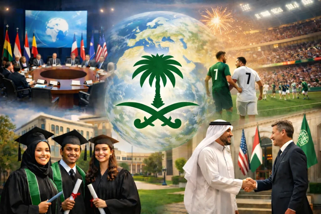 Saudi Logo in Education, Media, and Global Events