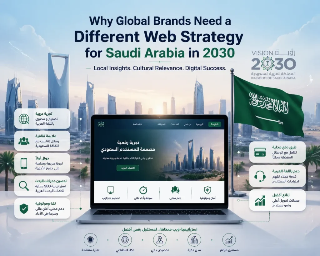 Why Global Brands Need a Different Web Strategy for Saudi Arabia in 2030