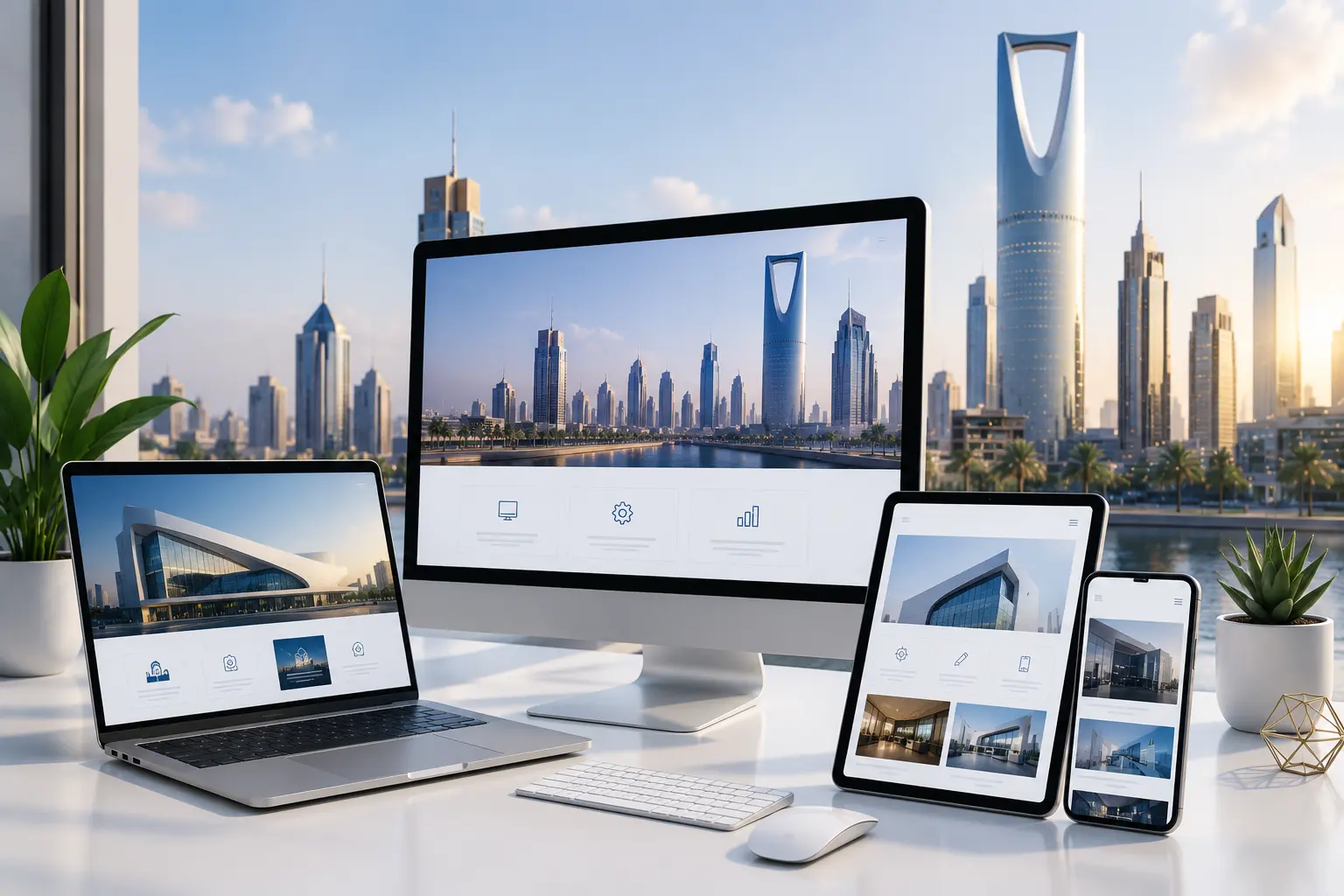 خدمات تصميم وتطوير المواقع في السعودية | صفحة